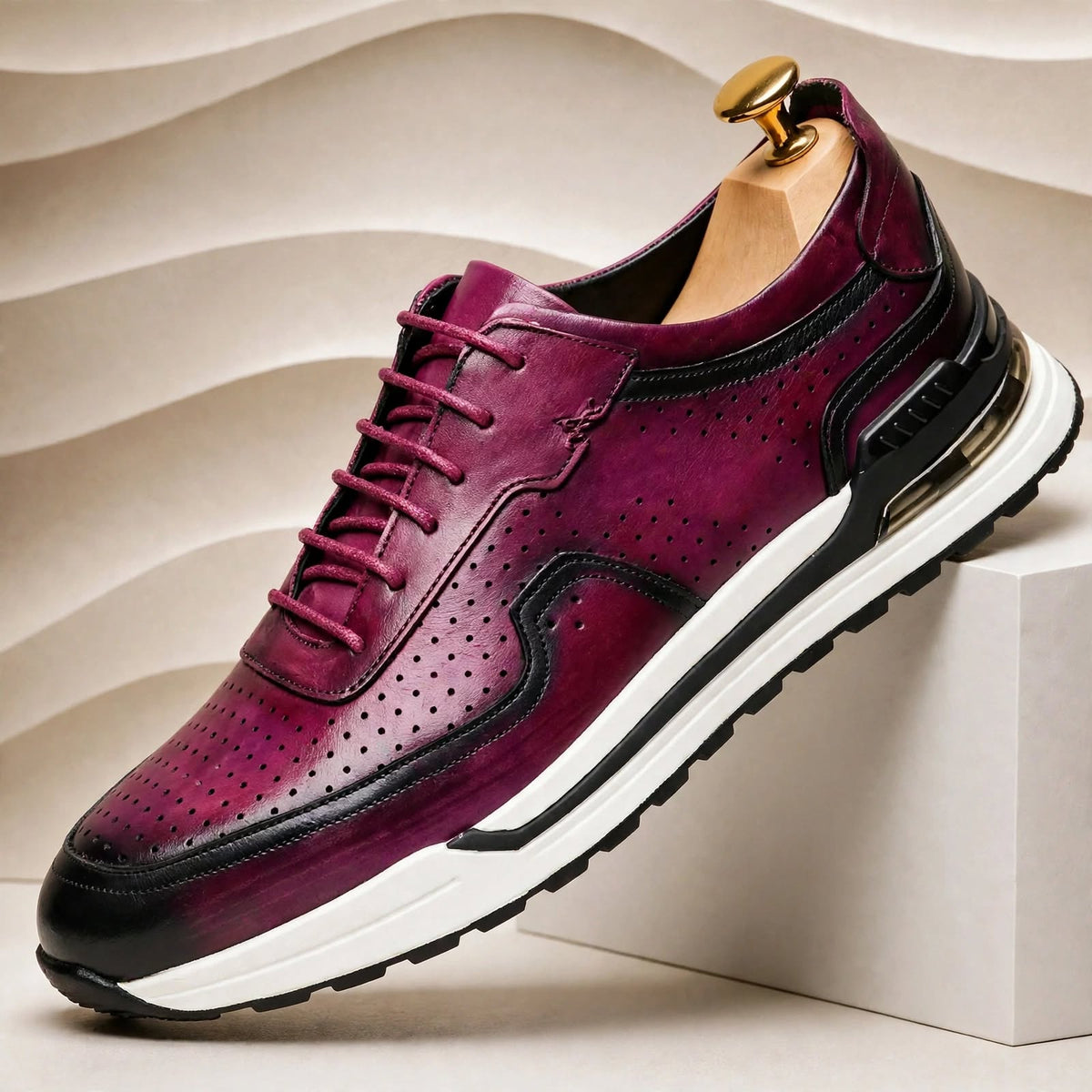Sneakers Valencia in pelle bovina