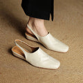 Svella Slingbacks i äkta läder