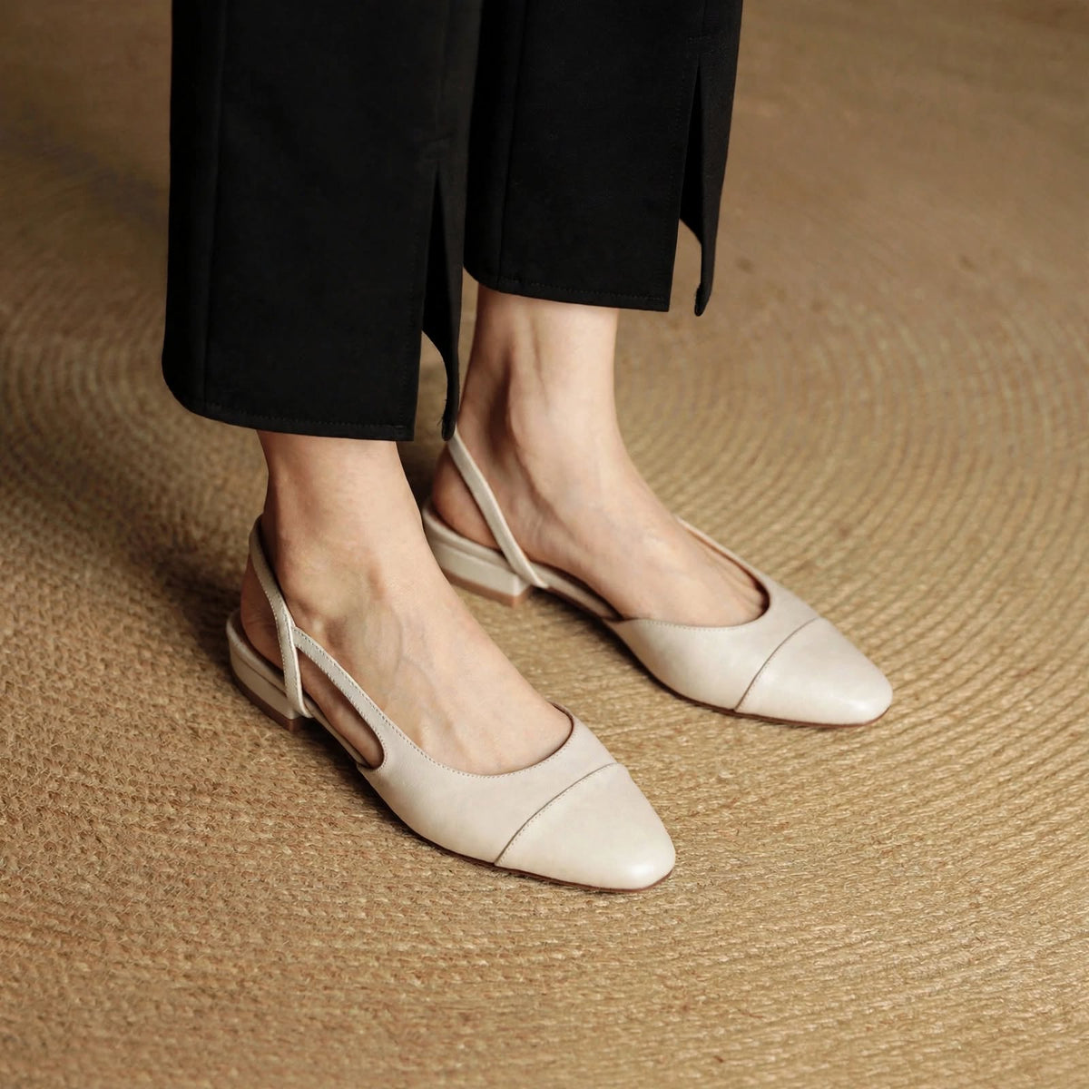 Mules Ada de cuero genuino