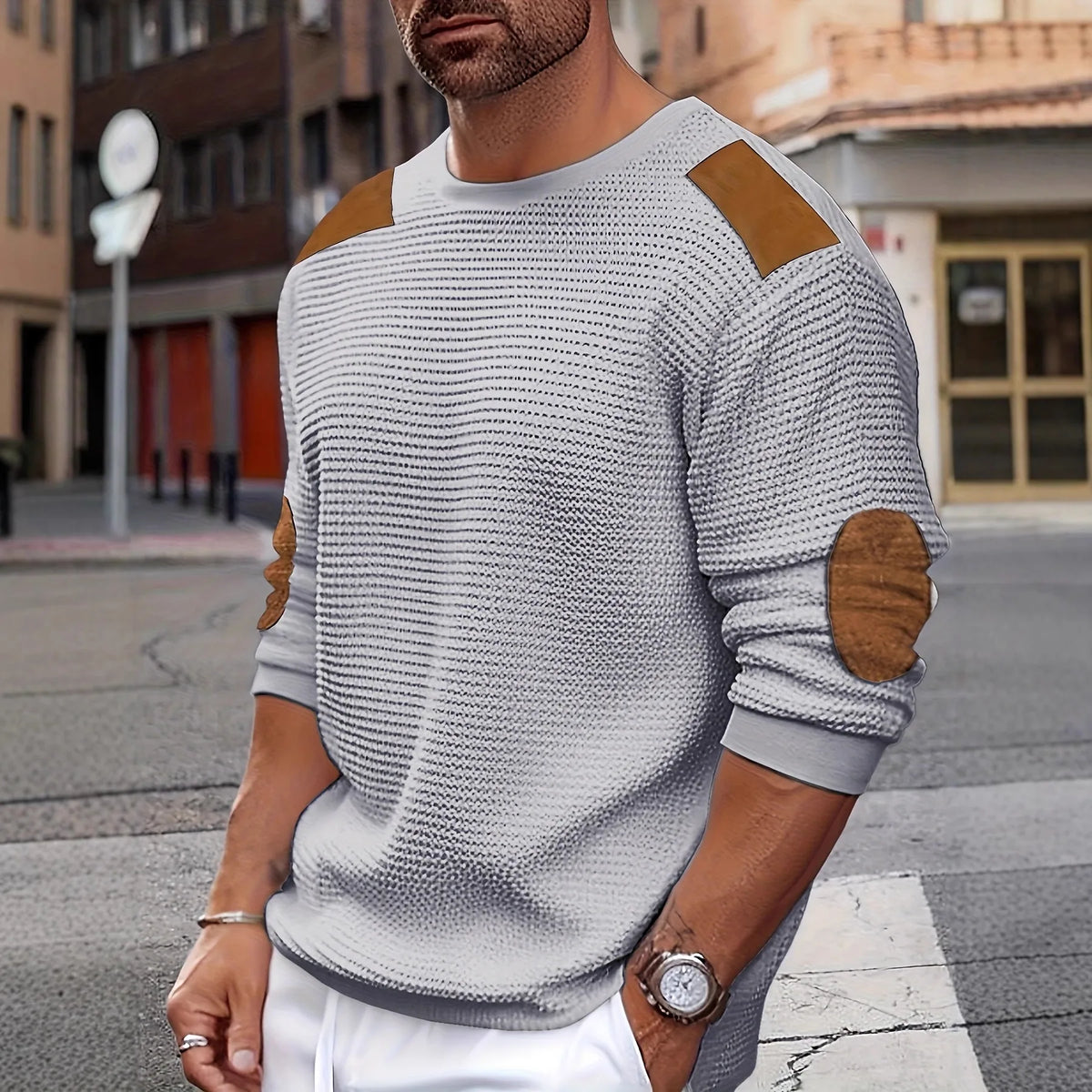 Gannon | Pull en maille texturée pour homme