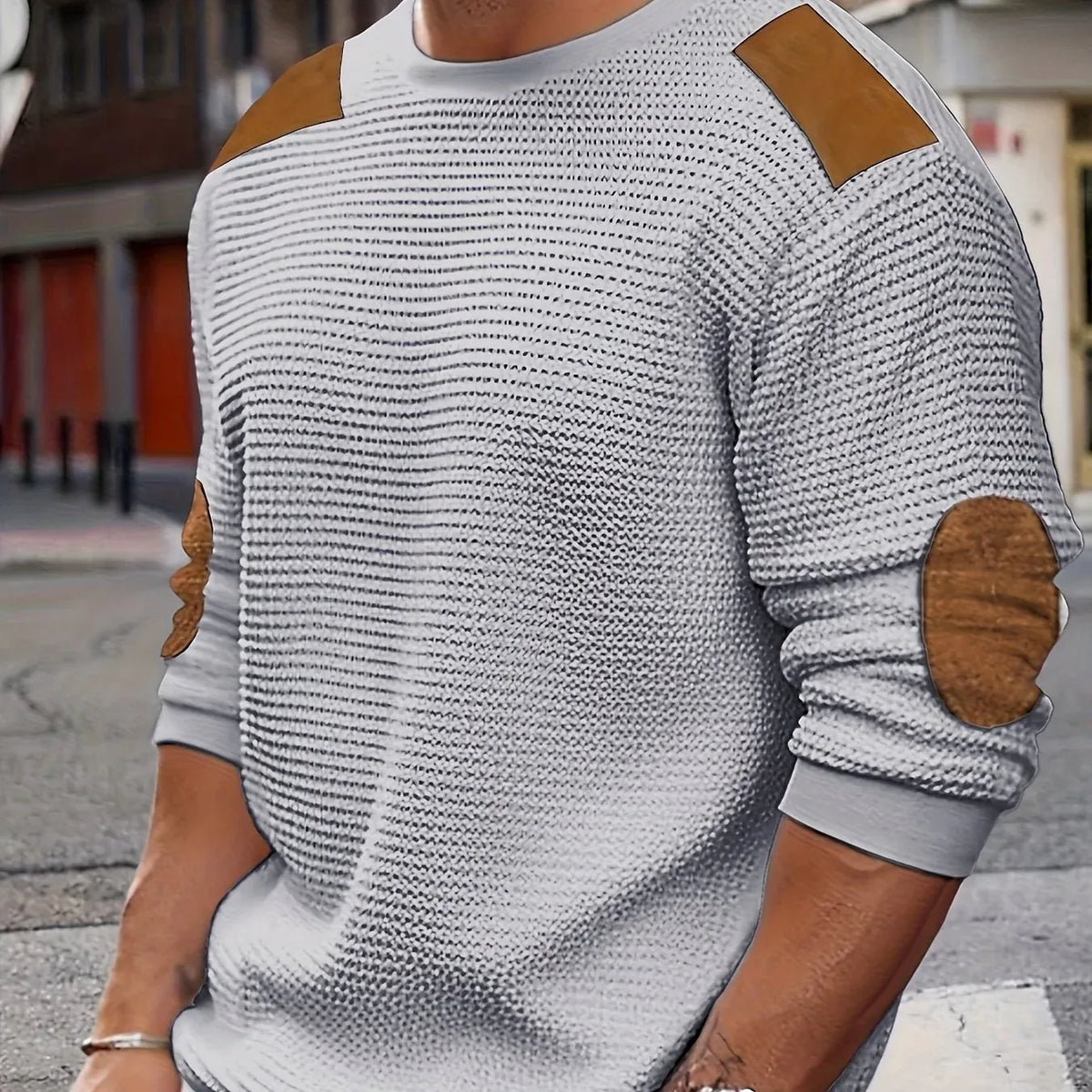 Gannon | Strukturierter Herren-Strickpullover