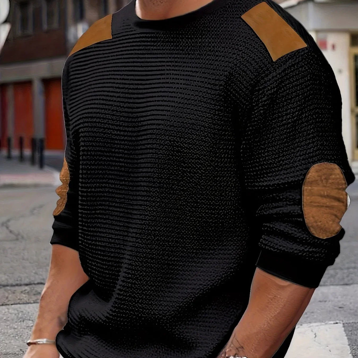 Gannon | Strukturierter Herren-Strickpullover