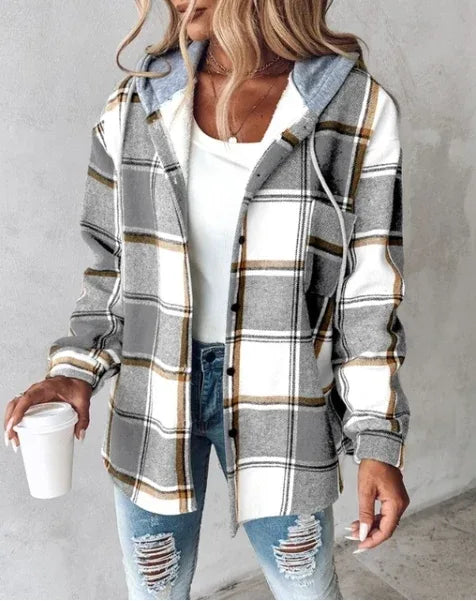 Genevieve | Women's Cozy Flannel Hoodie