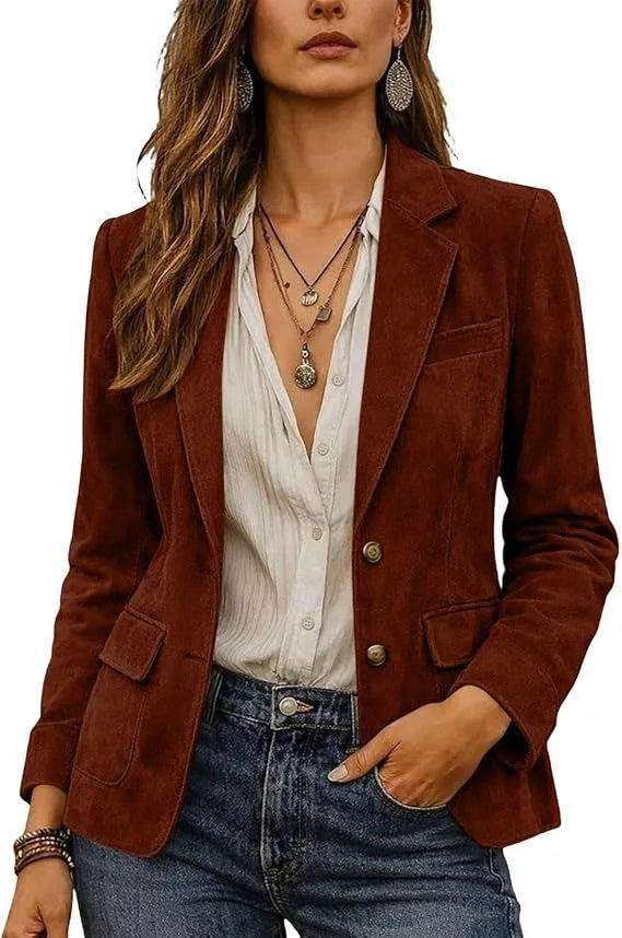 Georgina | Women's Suede Classic Blazer