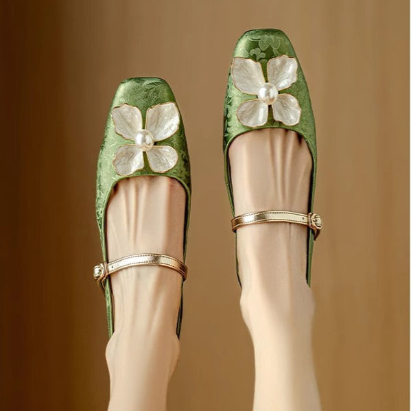 Camellia slingback-pumps