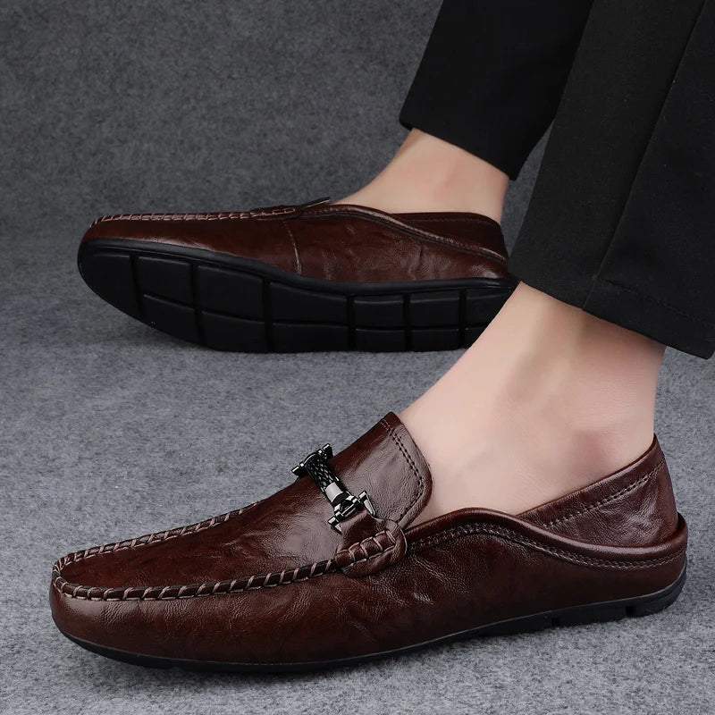 Mocassins Kizar em pele