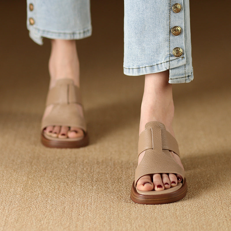 Enara Genuine Leather Sandals