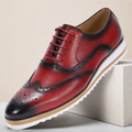 Sapatos Oxford Hudson em pele genuína com biqueira perfurada