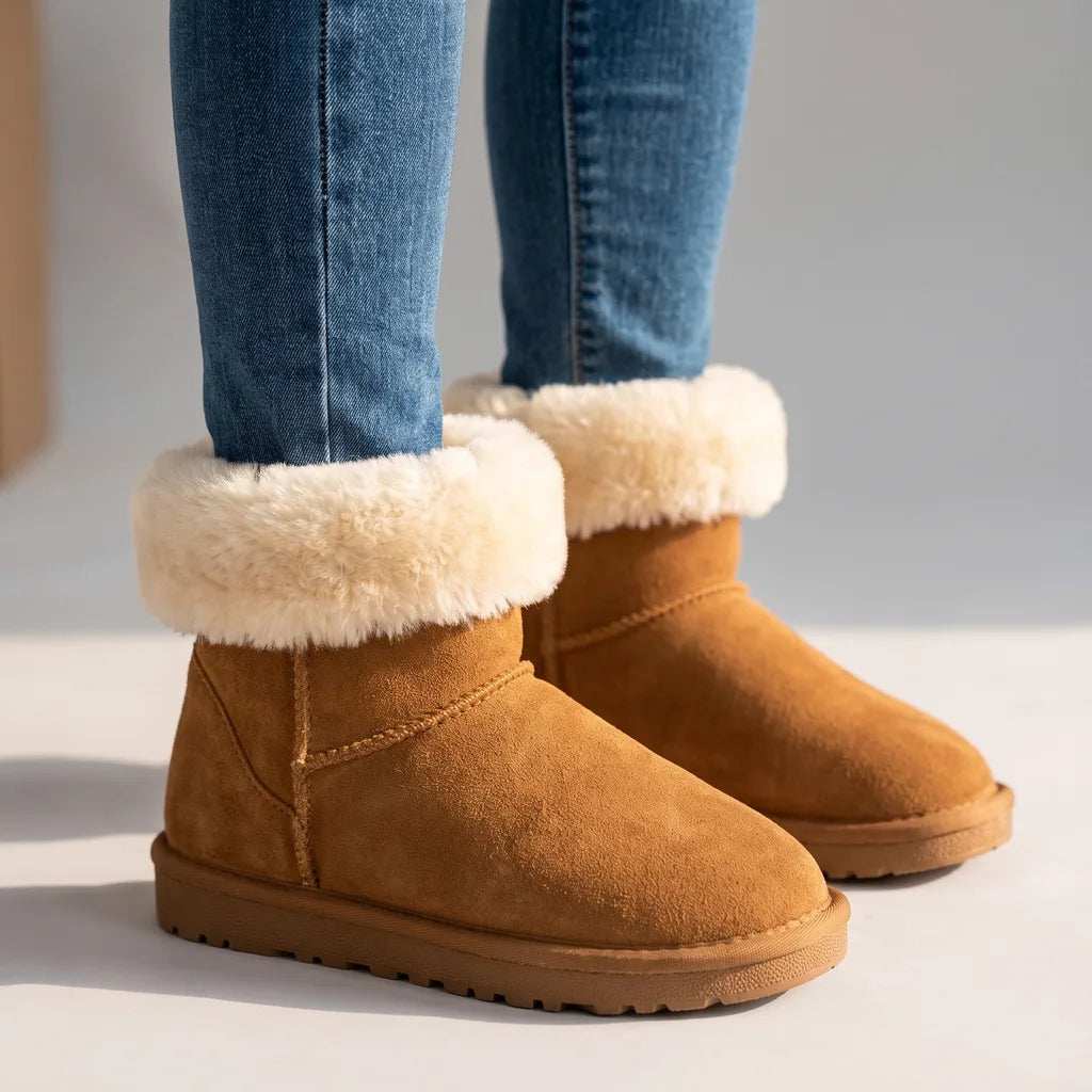 Grace | Botins Aconchegantes em Camurça para Mulher