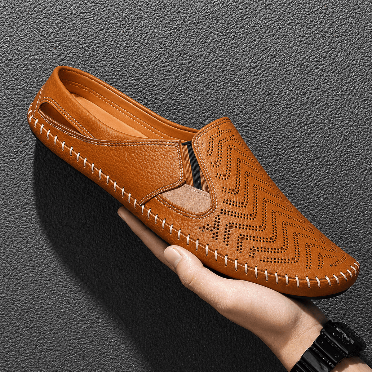 GRAYSON LEATHER SANDALS - ARDEN ROVE