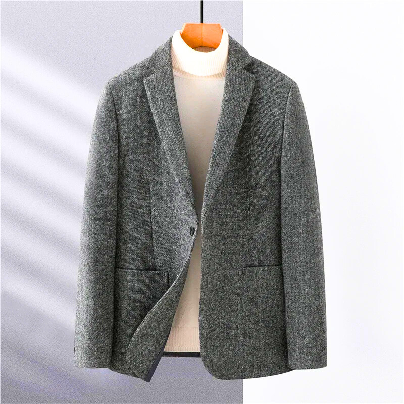 Blazer slim fit in lana