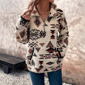 Hana | Damen-Westernpullover mit Viertelreißverschluss