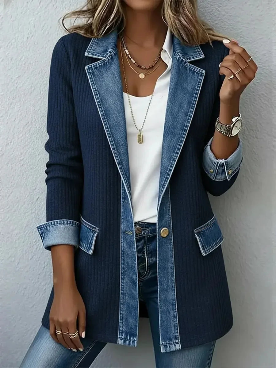 Heather | Chaqueta vaquera de punto suave para mujer