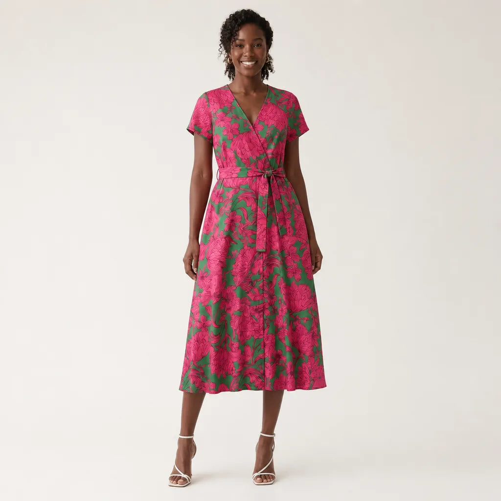 Helena | Vestido Floral de Mulher