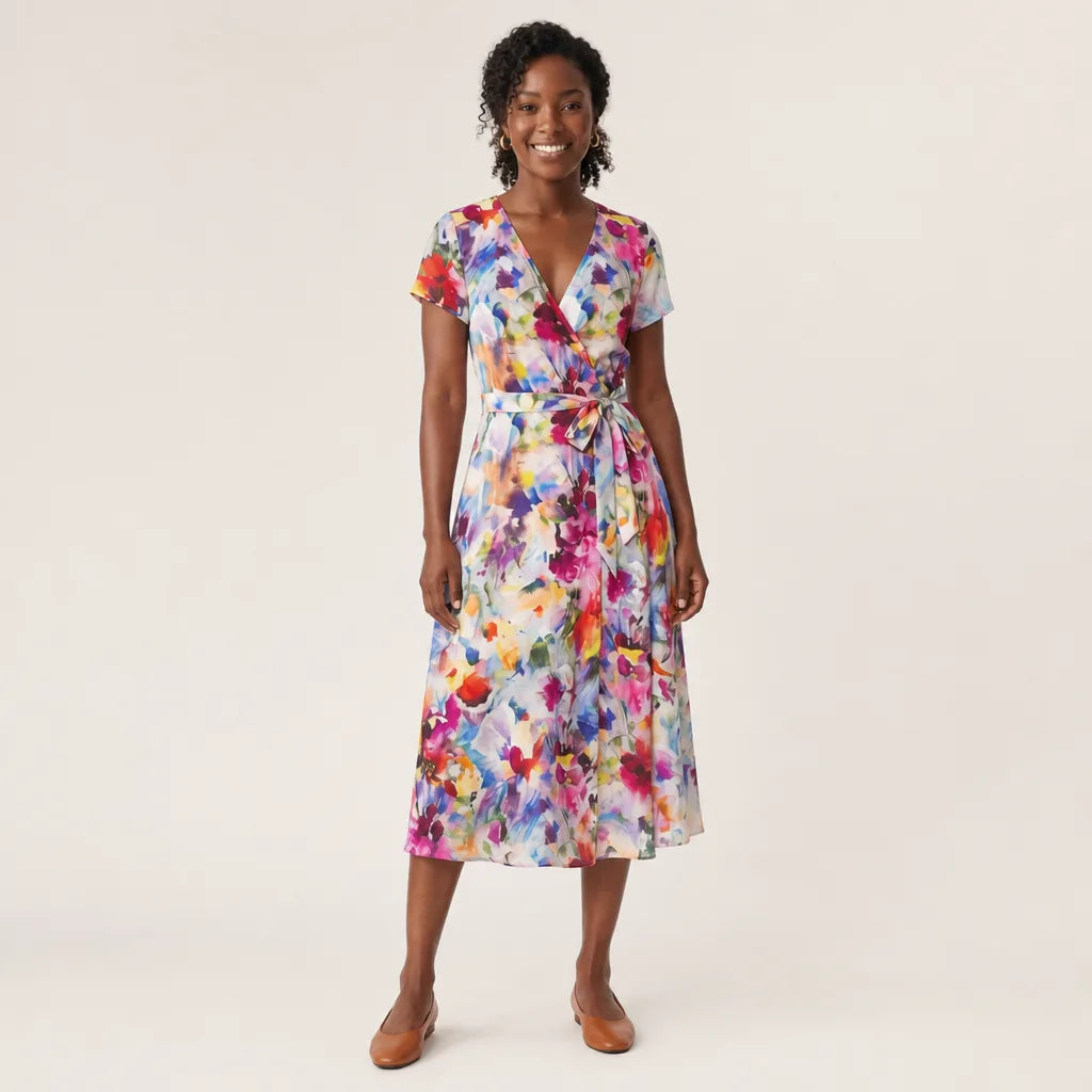 Helena | Vestido Floral de Mulher