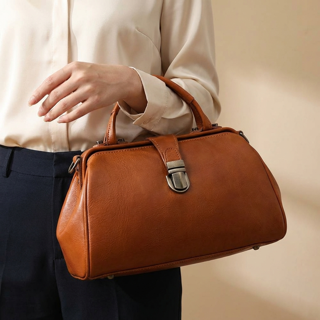 Amelie Echtlederhandtasche