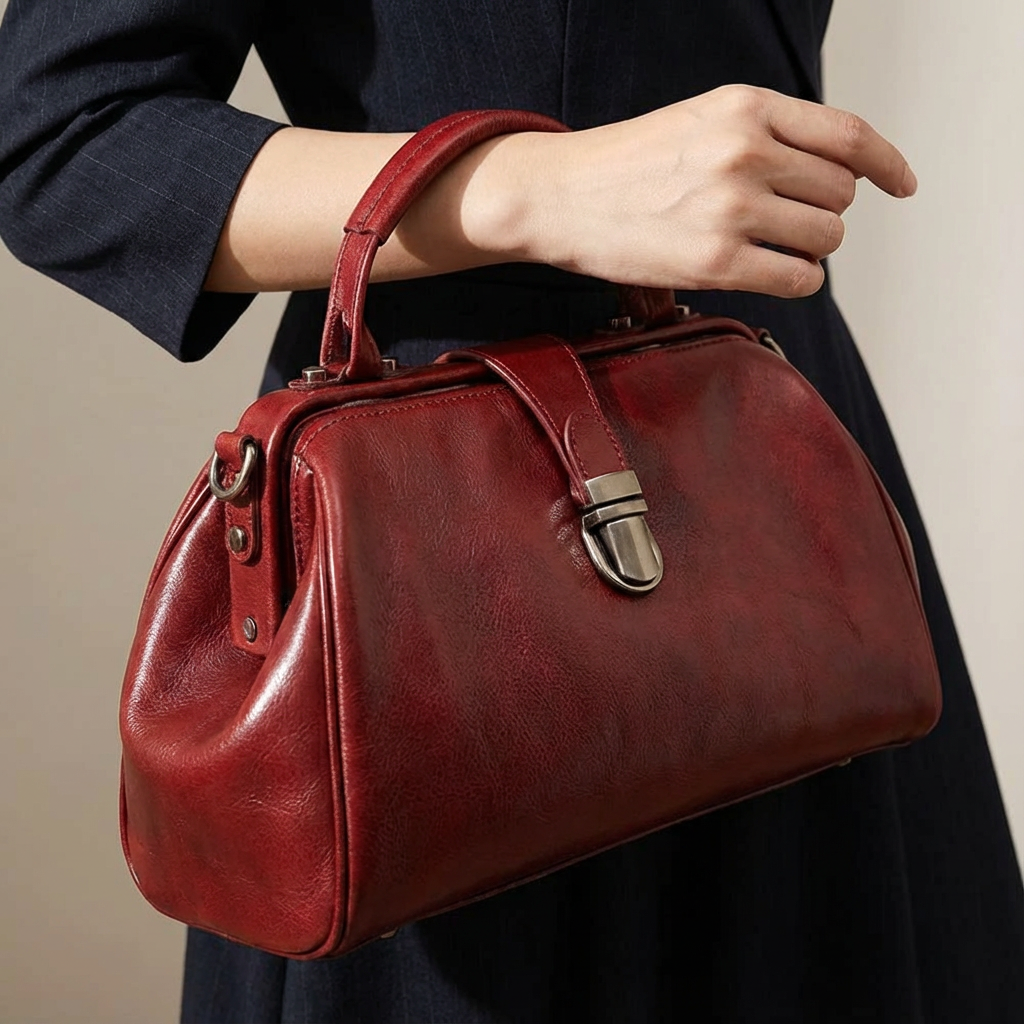 Amelie Echtlederhandtasche