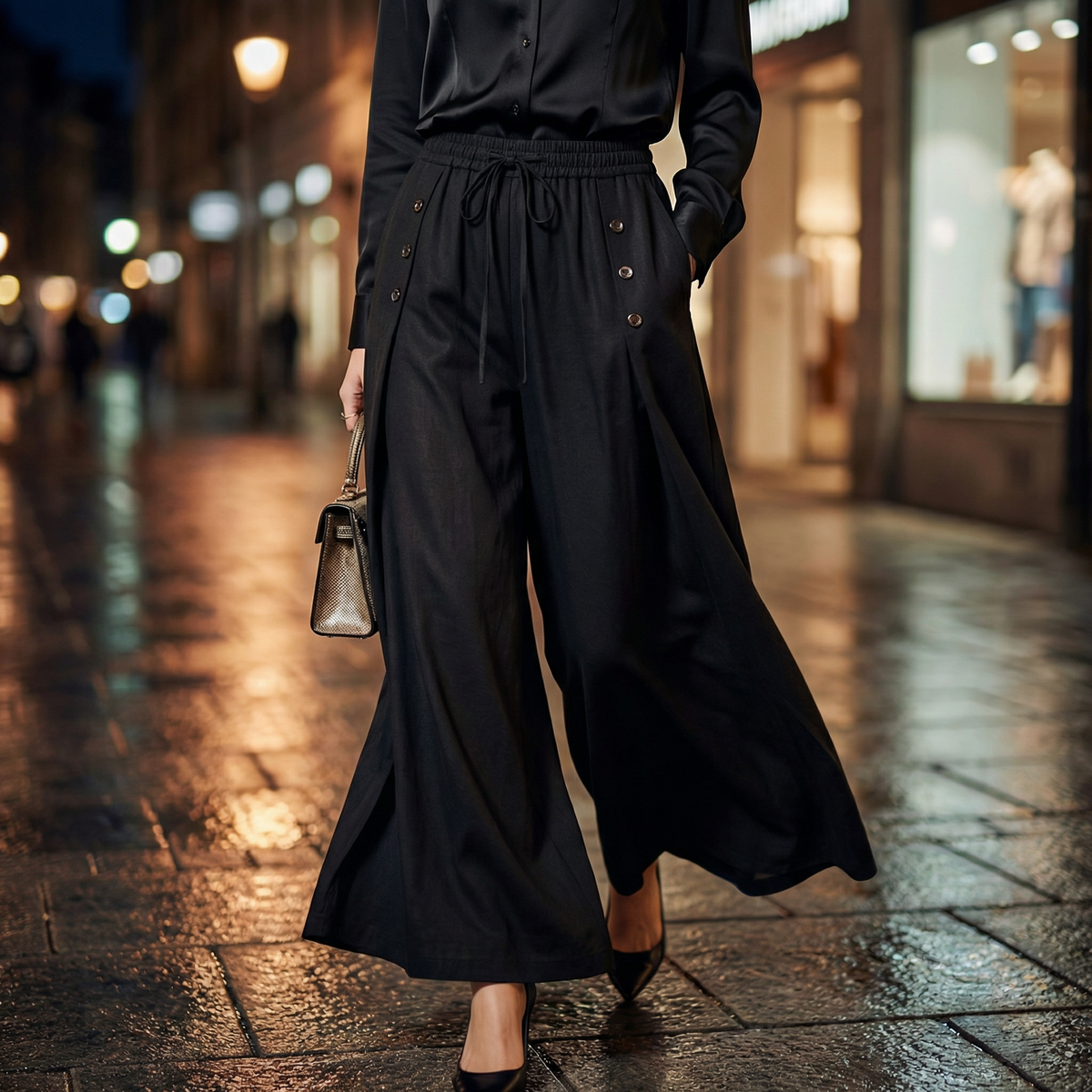 Pantalon large Elva