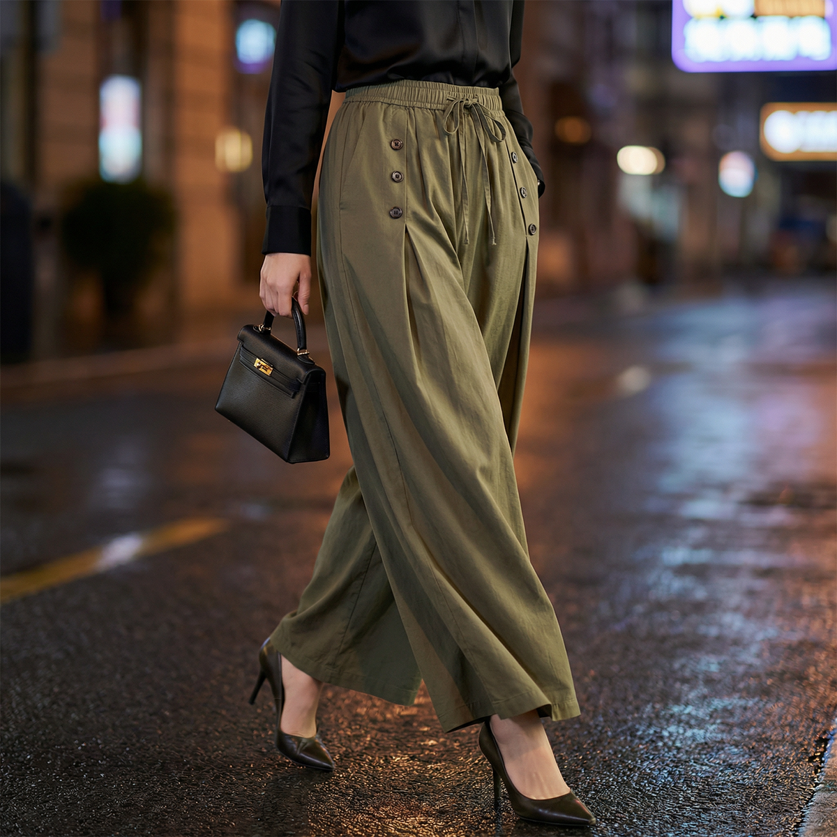 Pantalon large Elva