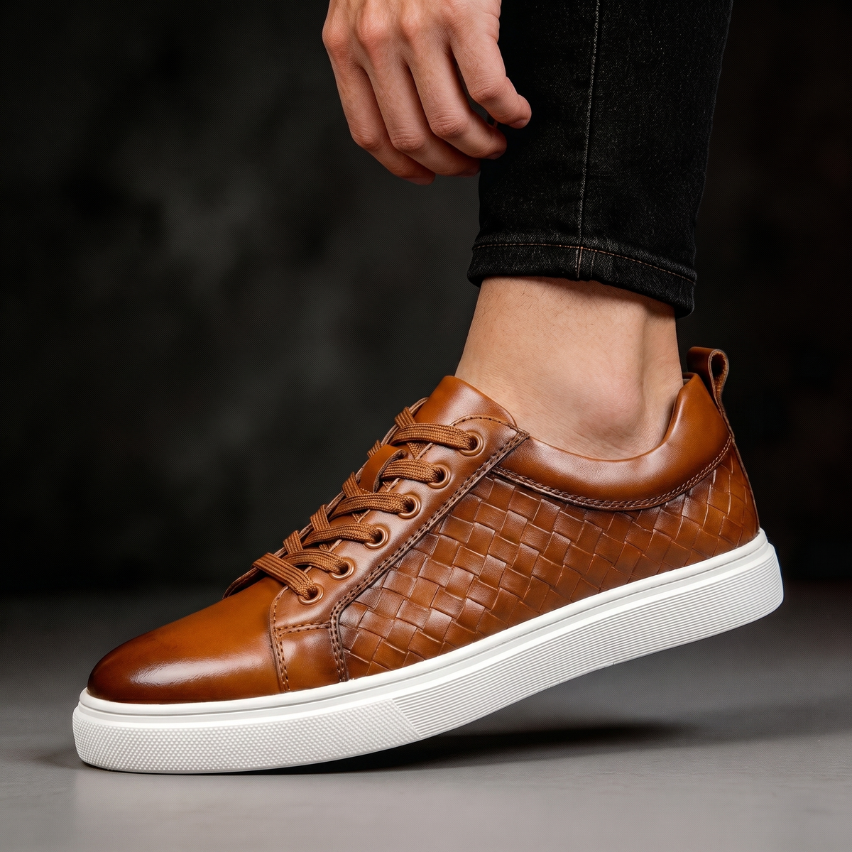 Jameson lædersneaker