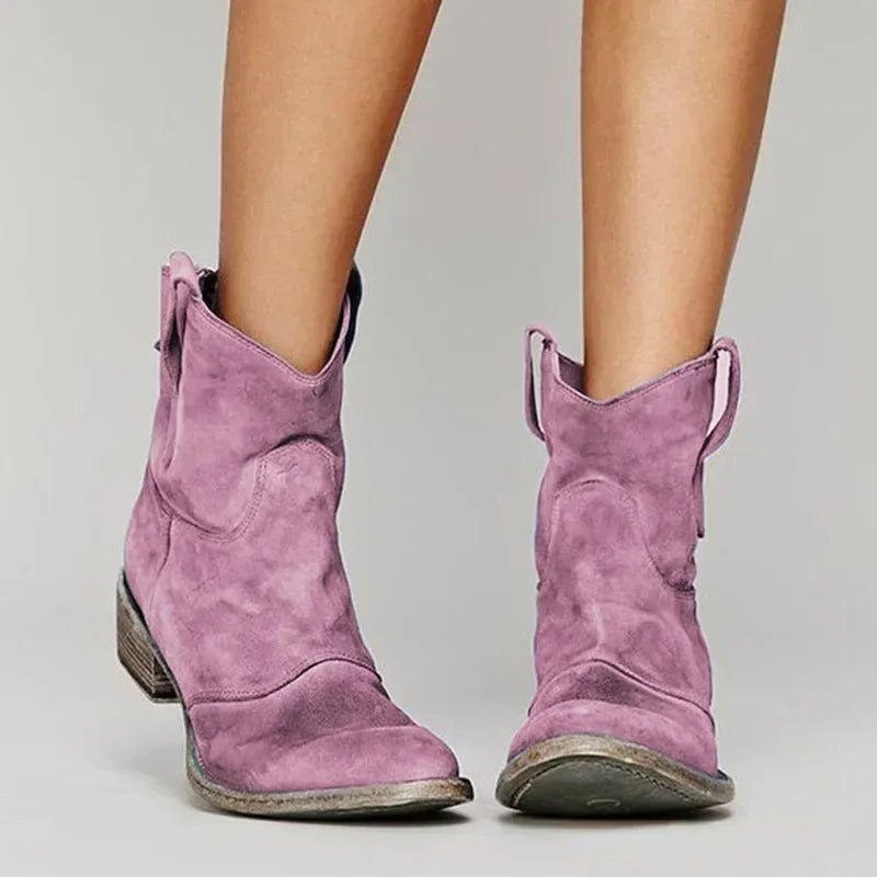High Noon Suede Ankle Boot - ARDEN ROVE