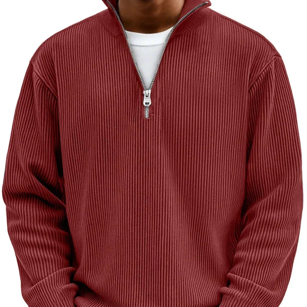 Hobart | Pull à col zippé pour homme