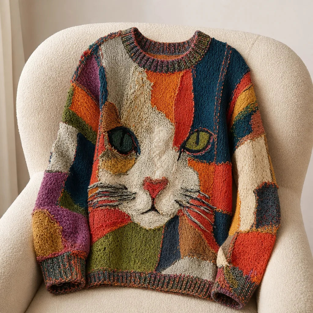 Hurley | Dames Artistic Cat Sweater Top