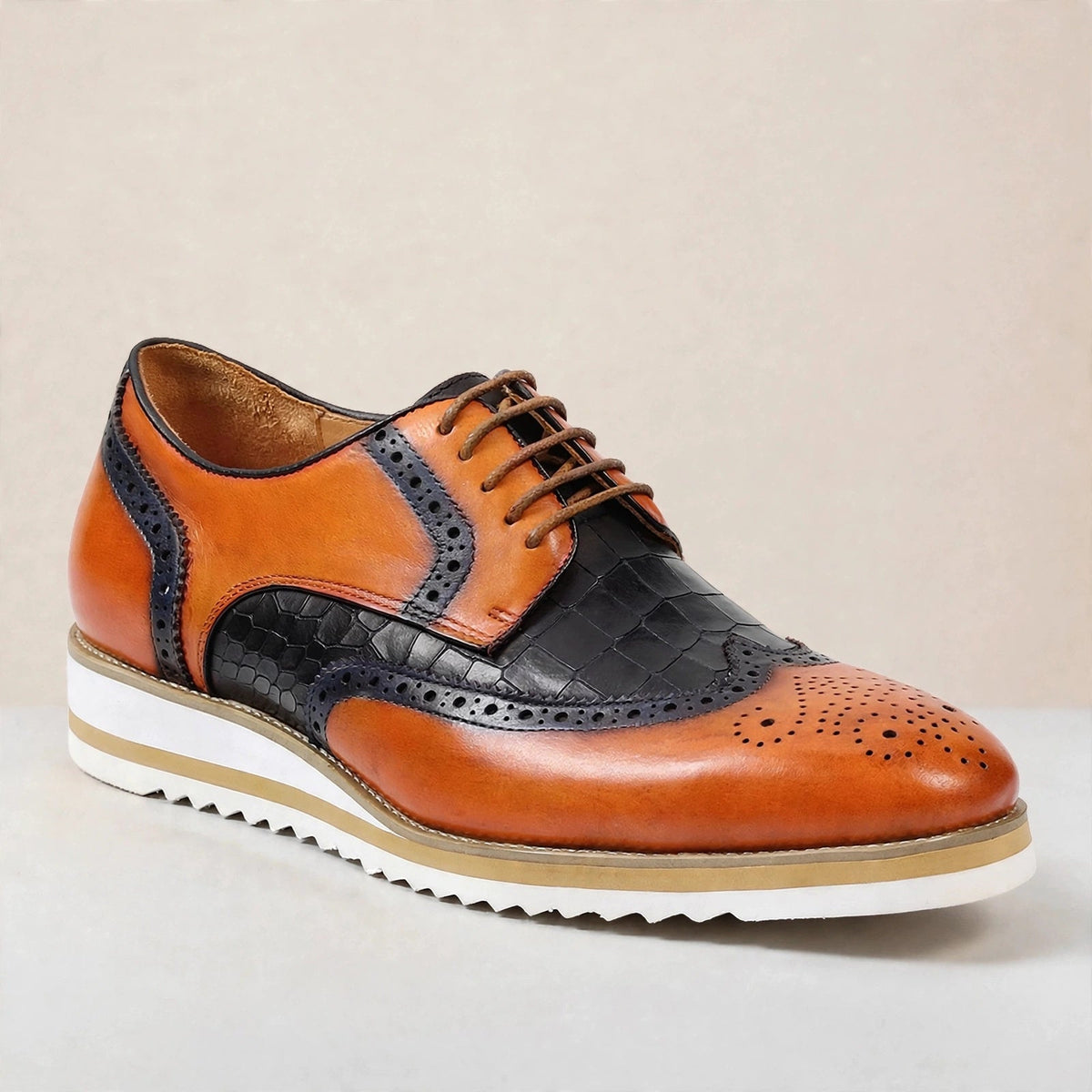 Zapatos Oxford Elison de cuero de vaca con cordones