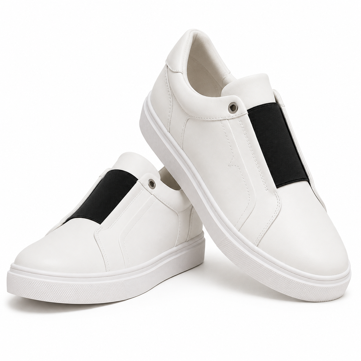 Sapatilhas Slip-On Drevo em Pele Genuína