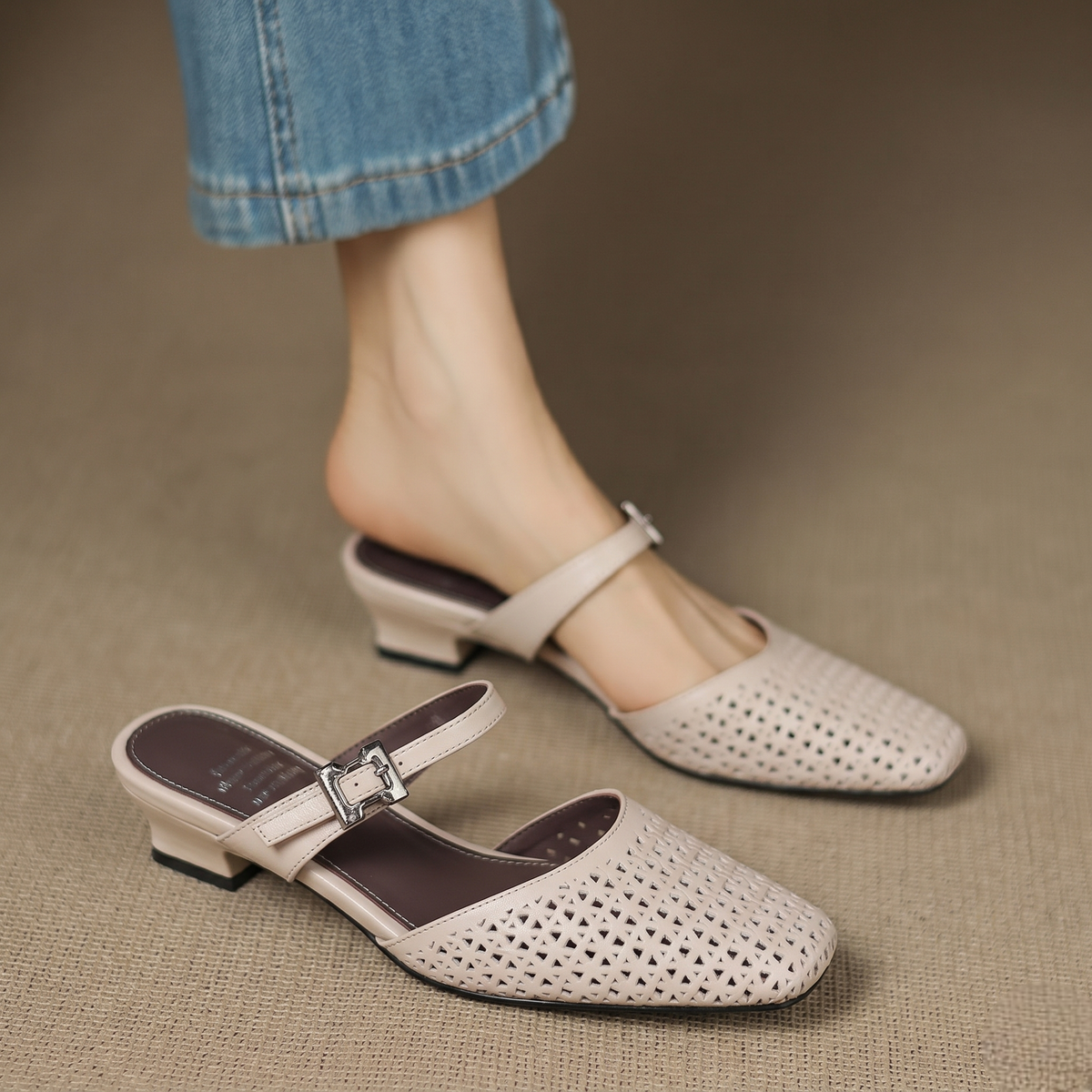 Mules Nilda in vera pelle
