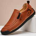 Amar loafers i tekstureret læder