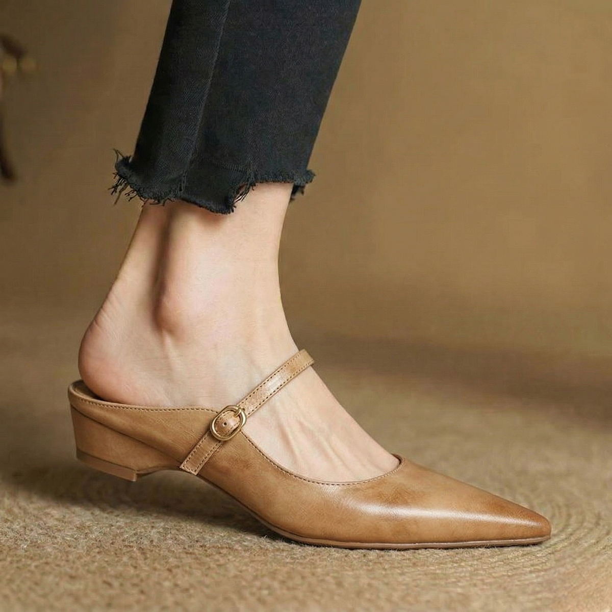 Mules Neok de cuero genuino