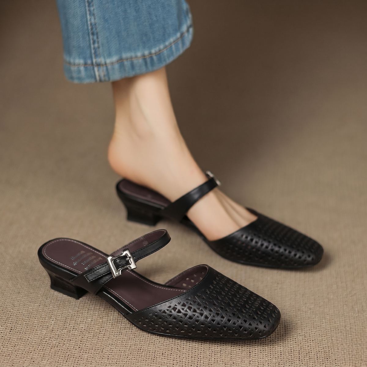 Mules Nilda in vera pelle