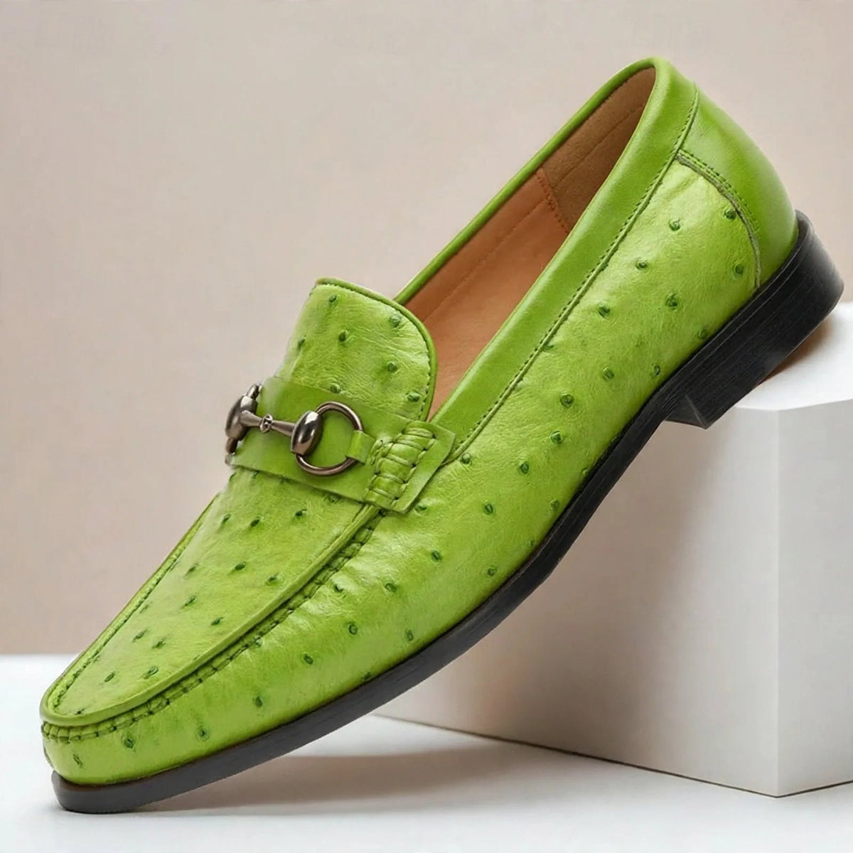 Borvani loafers i koppeläder