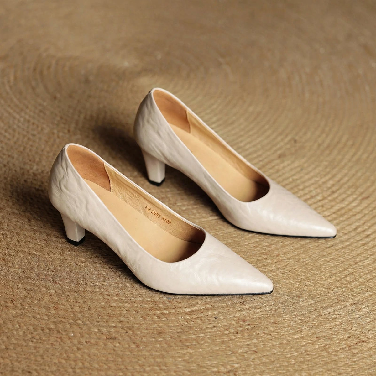 Coralie Genuine Leather Heels