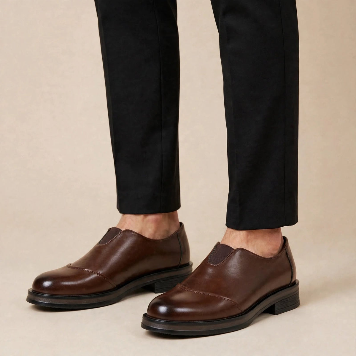 Mocasines Adrian de cuero genuino