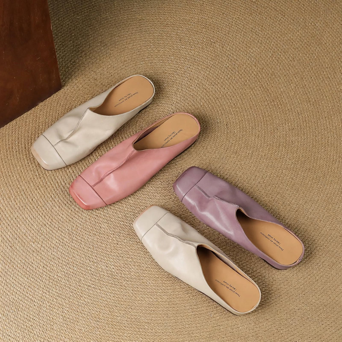 Mules Priya de cuero genuino