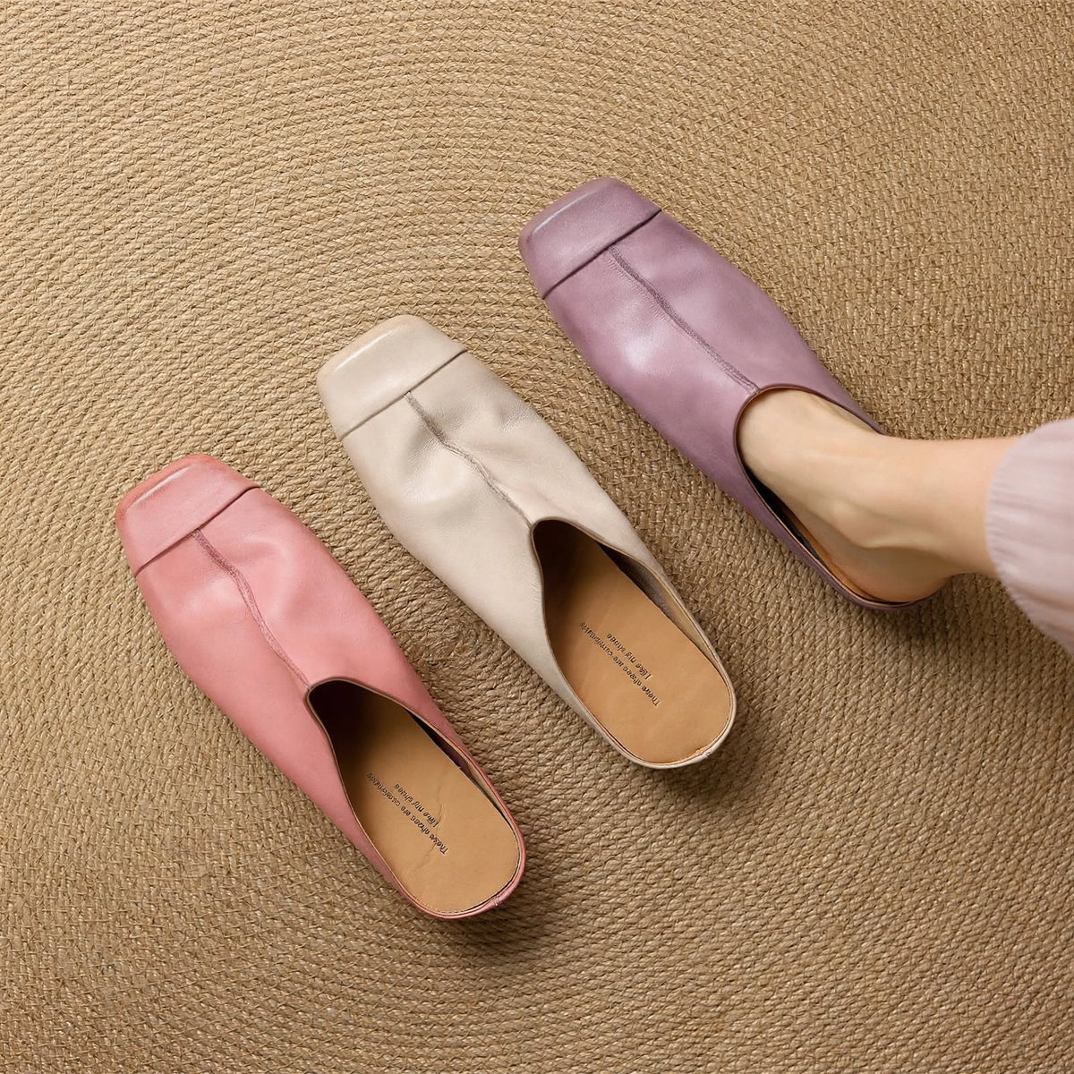 Mules Priya de cuero genuino