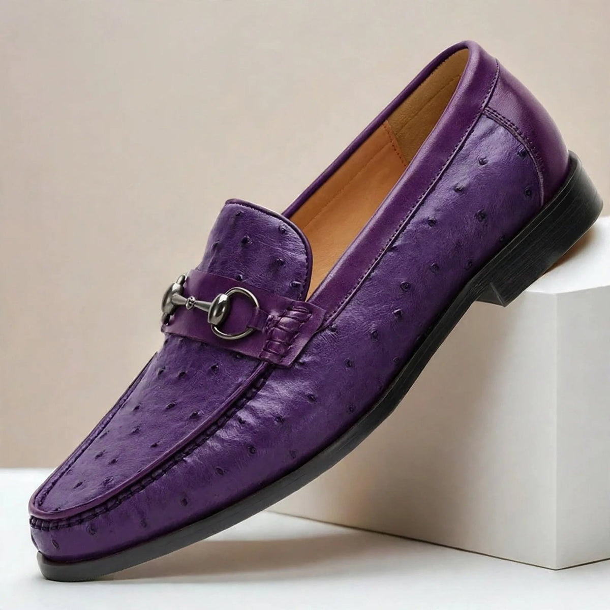 Borvani loafers i koppeläder