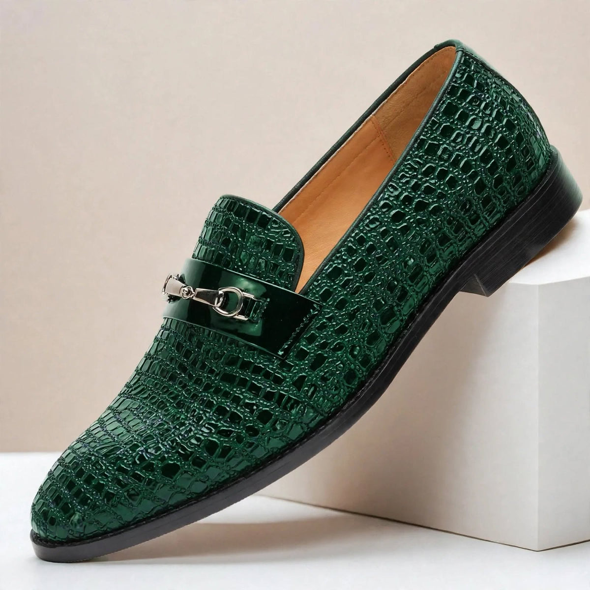 Montelani loafers i koppeläder
