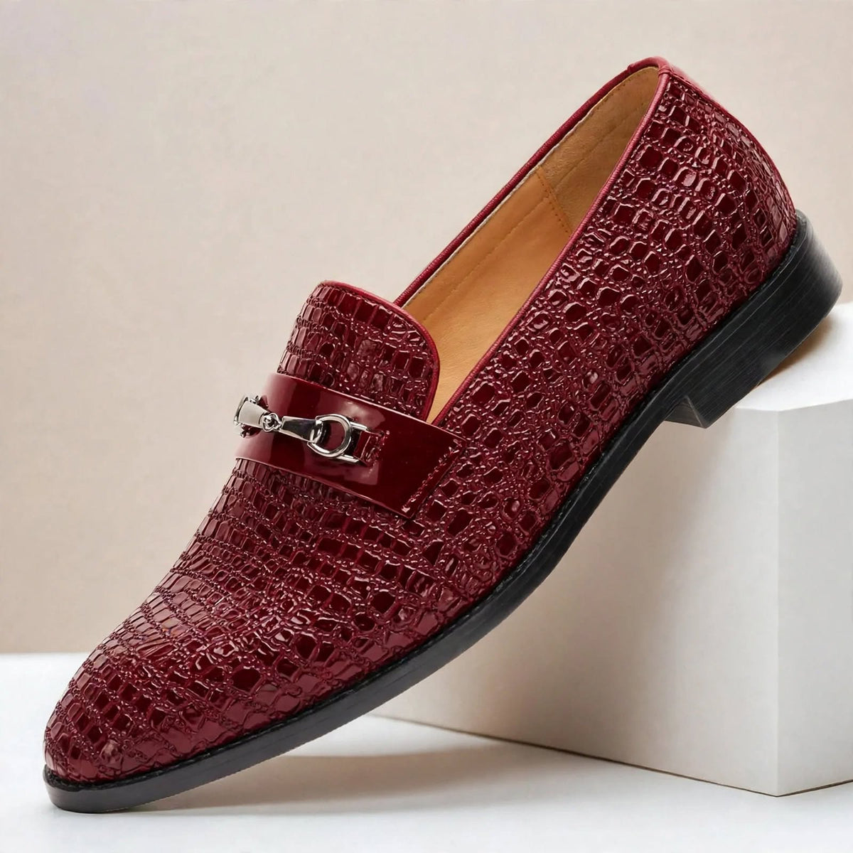 Montelani loafers i koppeläder