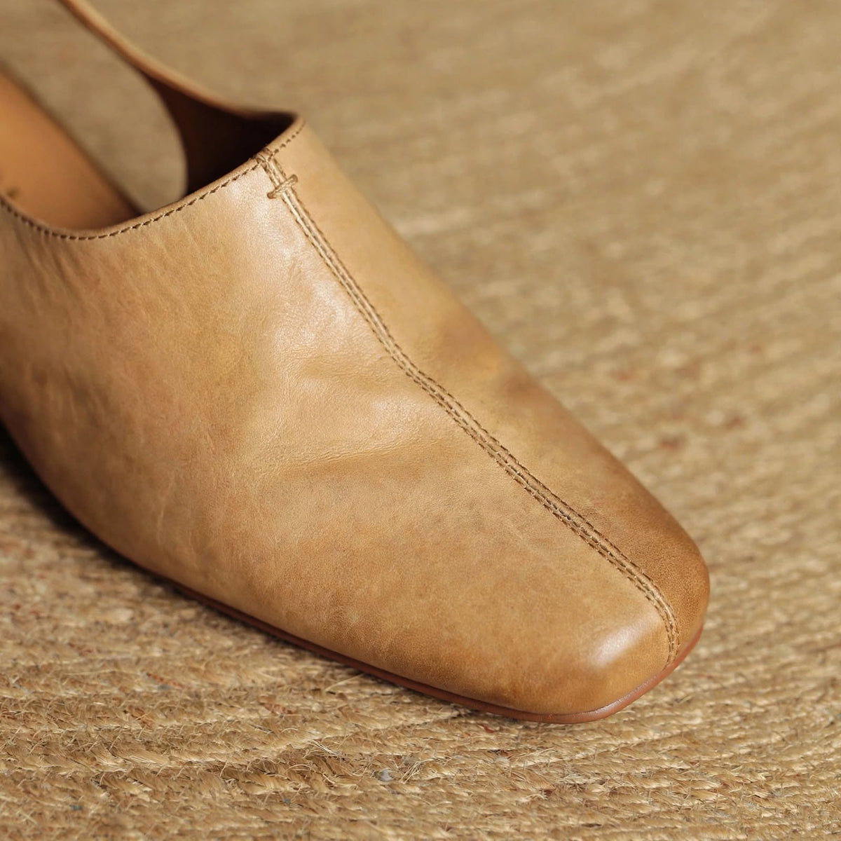 Svella Slingbacks i äkta läder