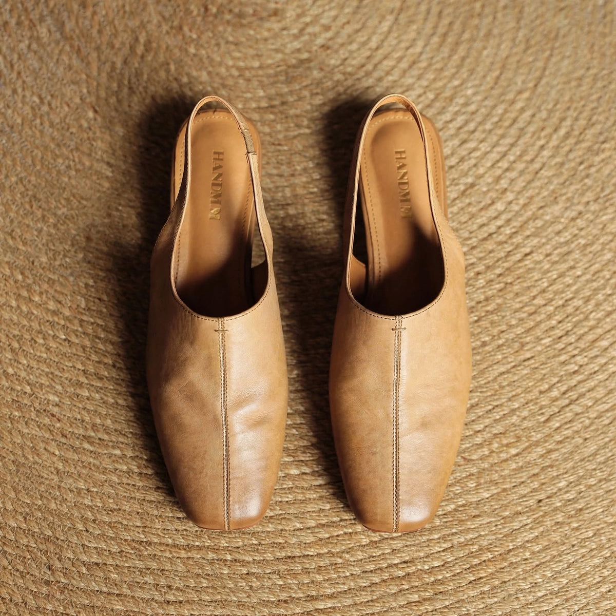 Svella Slingbacks i äkta läder