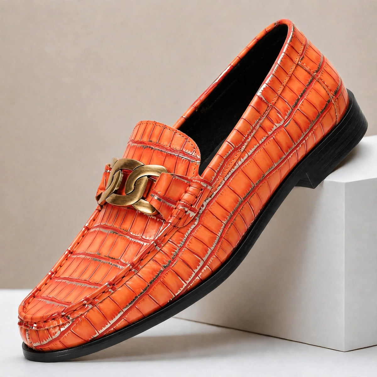 Kalvoro loafers van echt leer