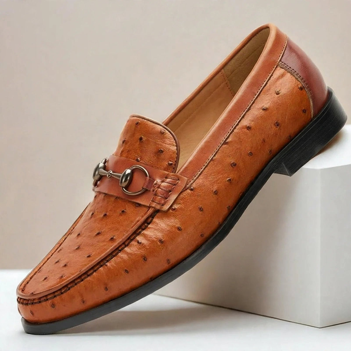 Borvani loafers i koppeläder