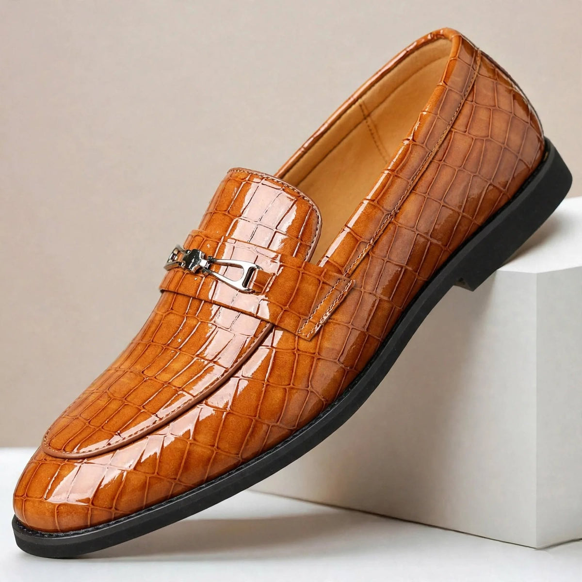 Mocassins Elvian em pele