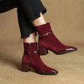 Sloane ankelboots i mocka