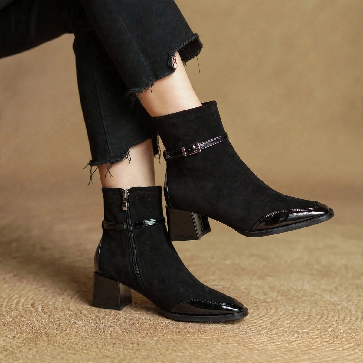 Sloane ankelboots i mocka