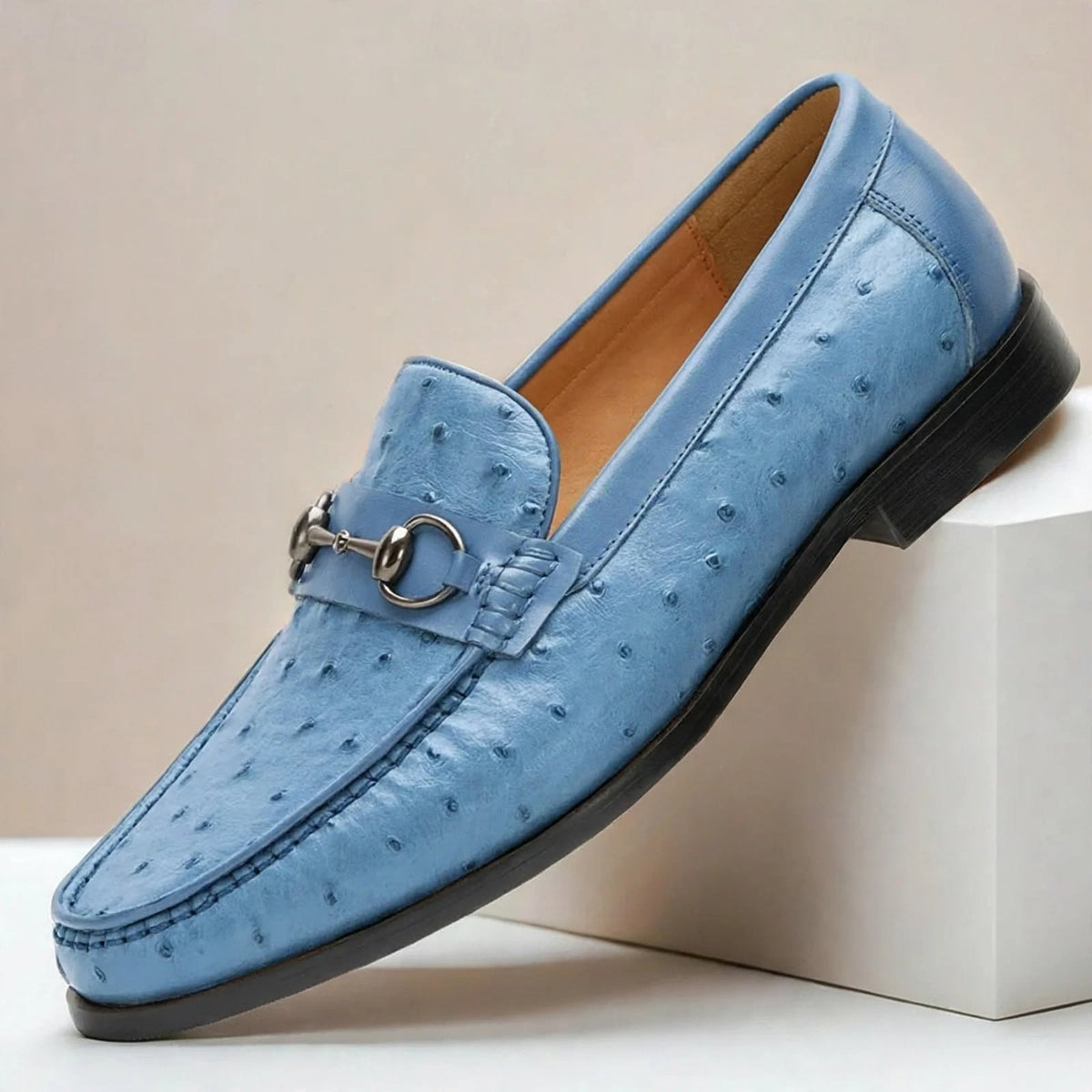 Borvani loafers i koppeläder