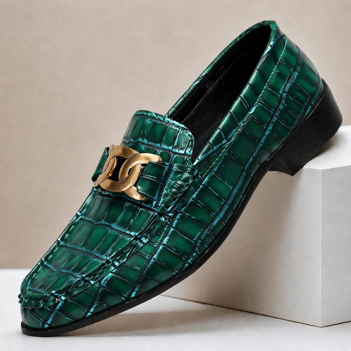 Kalvoro loafers van echt leer